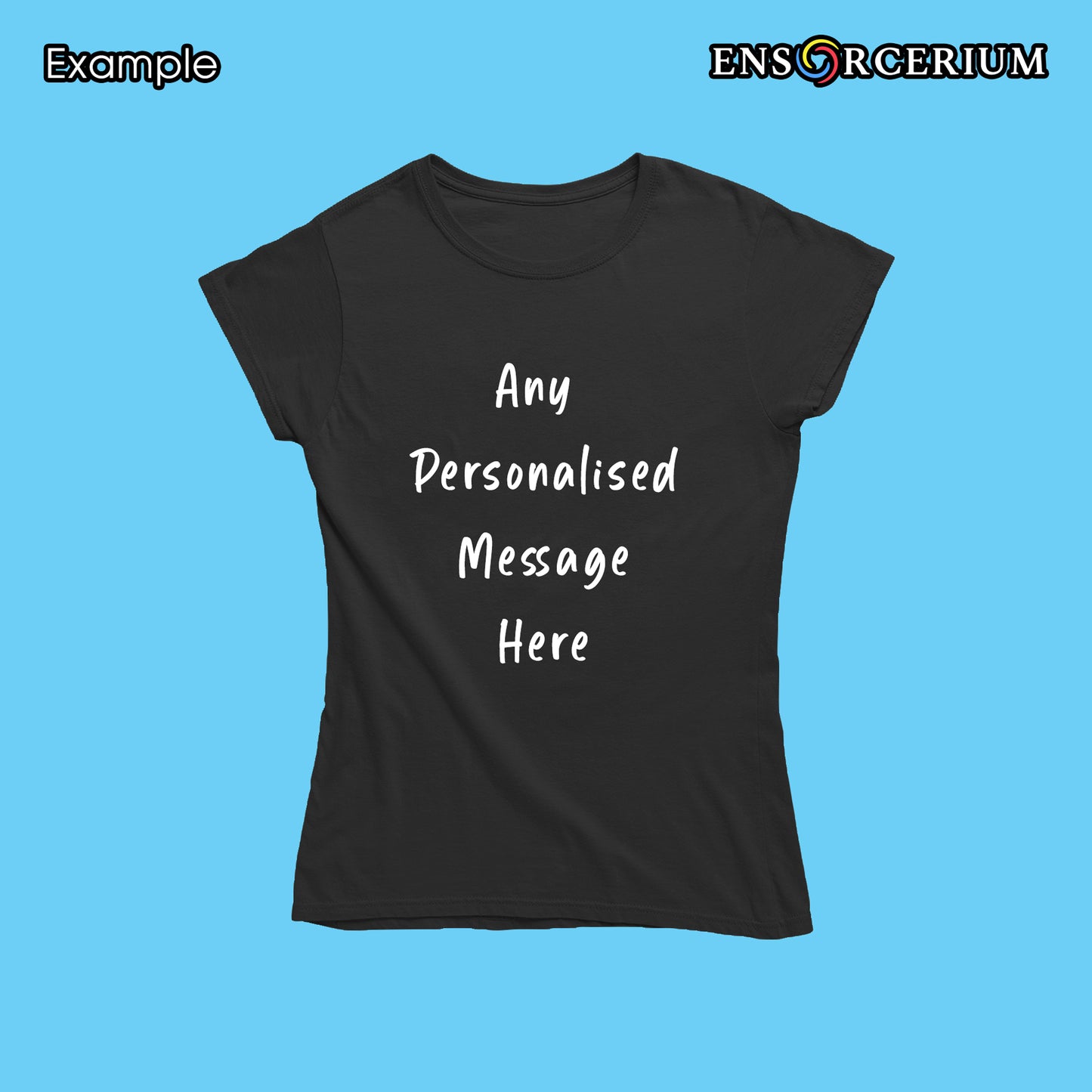 Creaate Your Own Custom Personalised Message Text Quote T-Shirt