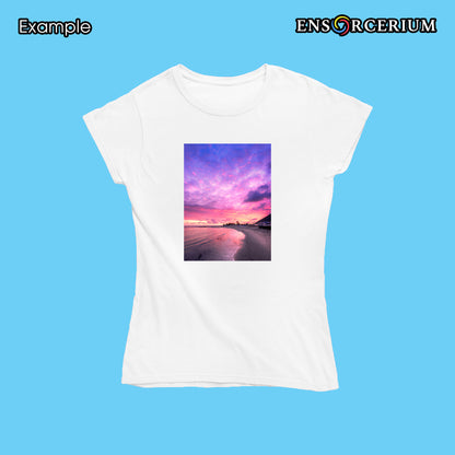 Lush Miami Summer Beach Sunset with Synthwave vibes T-shirt
