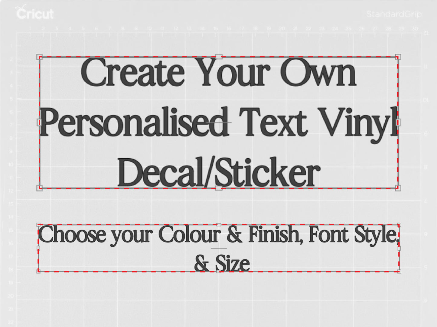 Create Your Own Personalised Name or Message Transfer Decal Sticker