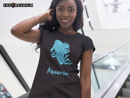 Aquarius Horoscope Zodiac Star Sign T-shirt