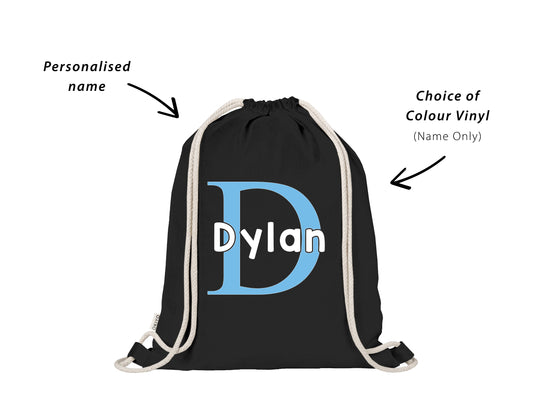 Custom Personalised Boys Initial & Name Backpack