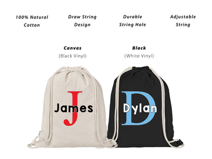 Custom Personalised Boys Initial & Name Backpack