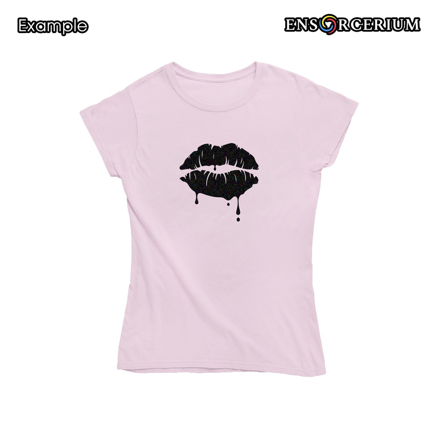 Glittered Passionate Dripping Lips Kiss T-shirt