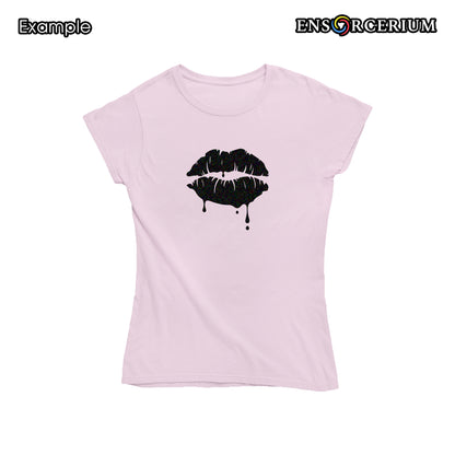 Glittered Passionate Dripping Lips Kiss T-shirt