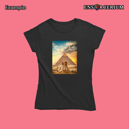 Egyptian Great Pyramid with Great Sphinx of Giza photo T-shirt