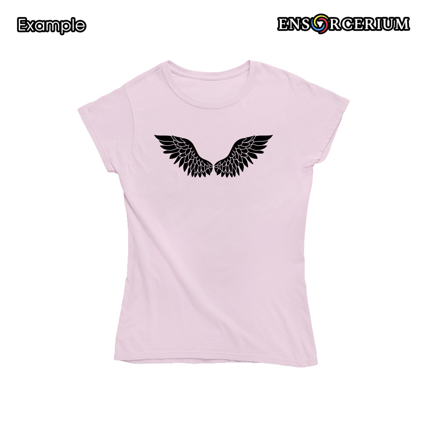 Glittered Feather Flight Wings T-Shirt