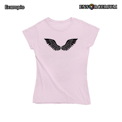 Glittered Feather Flight Wings T-Shirt